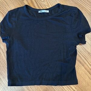 Zara Black Crop Top